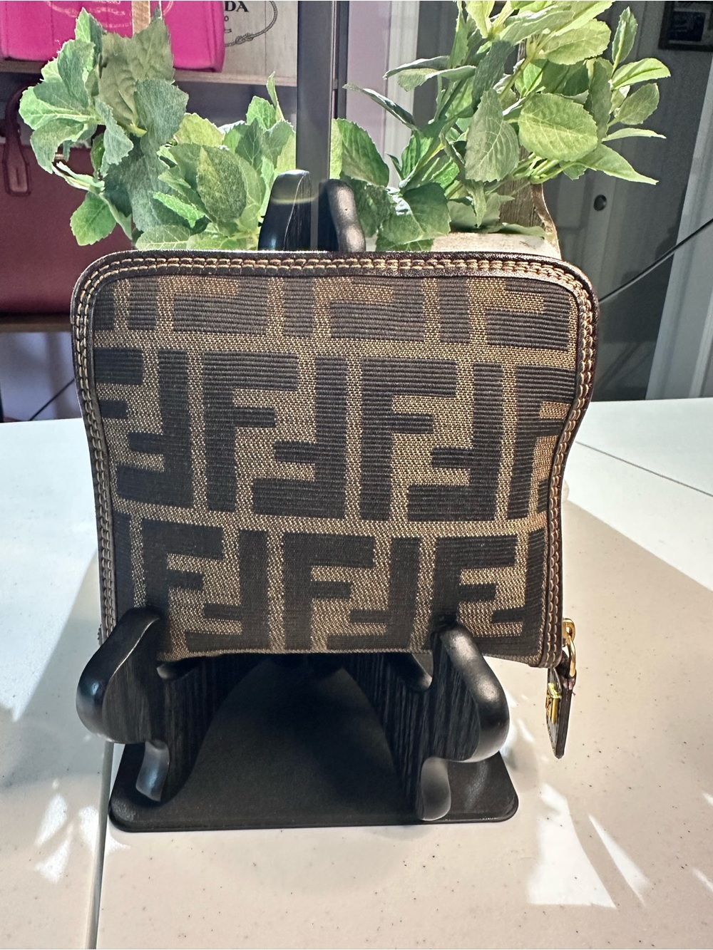 Fendi Brown FF Zucca Canvas Tote with Logo Strap - Picture 2 of 11